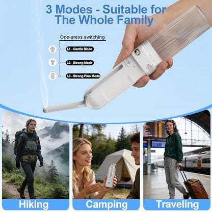 Electric Portable Bidet Toilet Aids Wiper Tool Set, White - color: White
