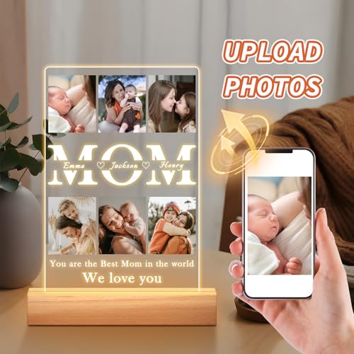 Custom Picture Frames, Personalized Gifts for Mom from Daughter Son - color: Style-06-Mom