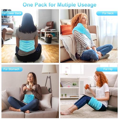 Relief Expert Microwavable Heating Pad for Back, Heating Pad Microwavable with Moist Heat for Back, Neck and Shoulder, Stomach, Unscented