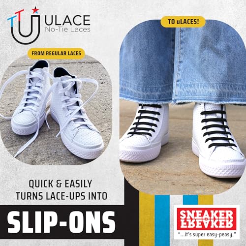 U-Lace Kiddos No-Tie Shoelaces - Elastic Shoe Laces for Sneakers - 14 Laces - color: Canvas