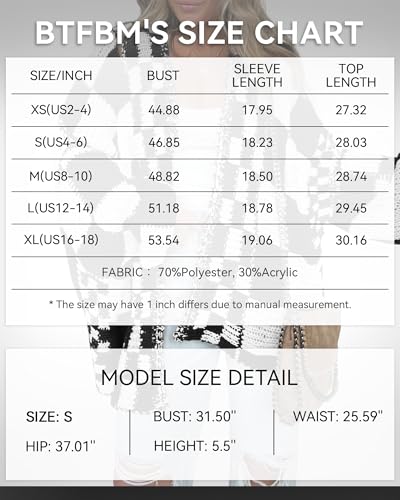 BTFBM Casual Cardigan Sweater for Women Fall 2026 Long Sleeve Sweaters - color: Black, size: X-Large