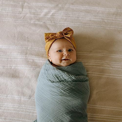 Parker Baby Co. Soft Muslin Baby Swaddle Blankets, 3 Pack - Dune Set - color: Dune