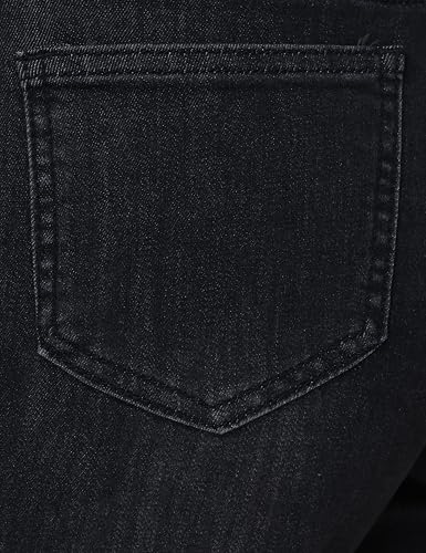 Maternity Jeans Wide Leg Loose Pregnancy Denim Pants - color: Washed Black, size: X-Large