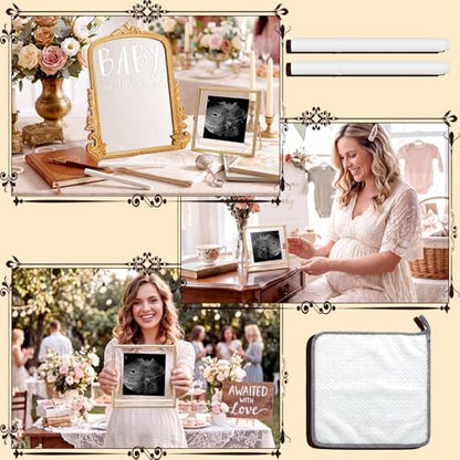 Novabright Vintage Frame Pregnancy Announcement Set