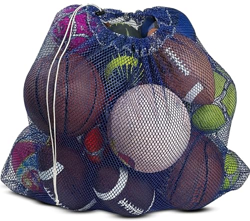 Mesh Equipment Bag, Adjustable, Cord Closure, 32"x36" and 24”x36” - color: Royal Blue, size: 24" x 36"