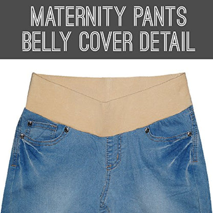 Hybrid & Company Women's Maternity Stretch Jeans - color: Light Blue2, size: Small