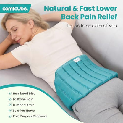 Ice Pack for Back Pain Relief, 2 Hours Cold Lower Back Ice Wrap - style: Back