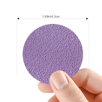 60PCS 80 Grit Replacement Sandpaper Disc for Electric Foot Callus Remover - color: Purple80