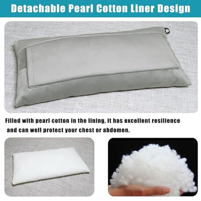 Post Surgery SeatBelt Pillow for Pregnancy Mastectomy Hysterectomy Recovery - color: Light Gray