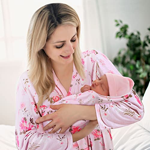 Mepase 5 Pcs Mommy and Me Hospital Outfits Set - color: Light Pink, size: Medium