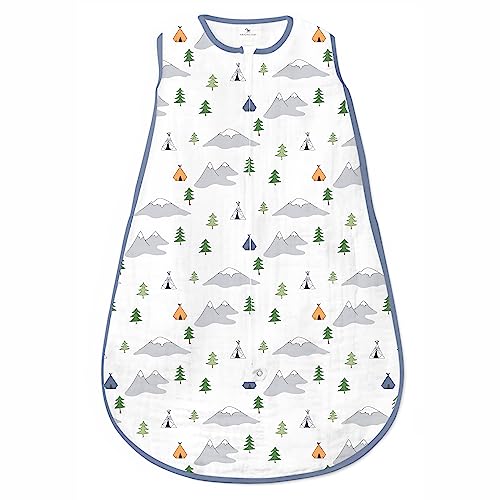 Amazing Baby Muslin Sleeping Sack - color: Outdoor Adventure, size: Medium (6-12 Month)