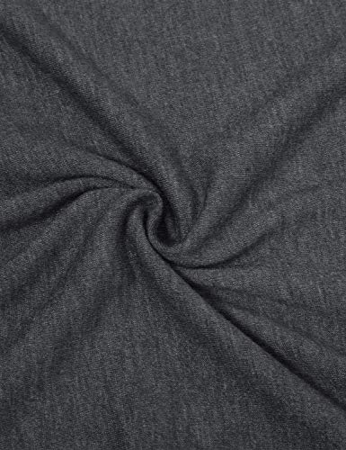 Quinee Women's Casual Button Side Nursing Tops Maternity Breastfeeding Tunic - color: Dark Grey, size: Large