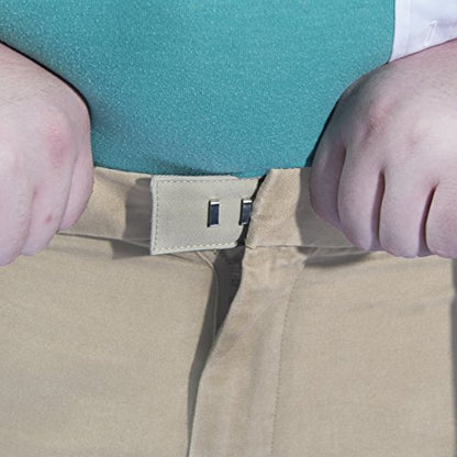 Adjustable Pant Waistband Extension - Instant Comfort, Pants Fit Again (Hook 5-Pack, Brown) - color: Brown, size: Hook