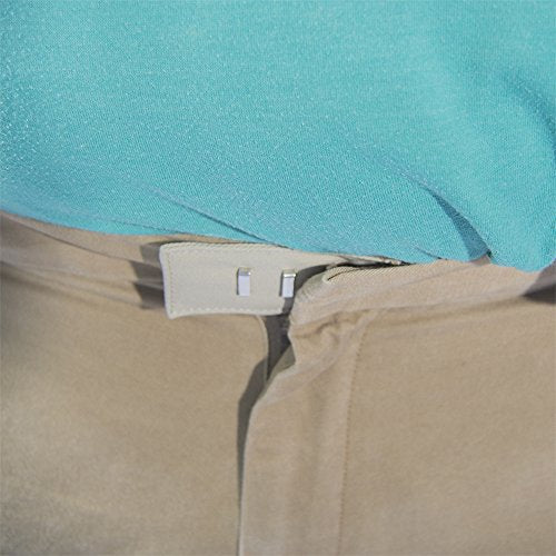 Adjustable Pant Waistband Extension - Instant Comfort, Pants Fit Again (Hook 5-Pack, Blue) - color: Navy Blue, size: Hook