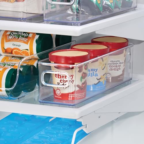 InterDesign Refrigerator and Freezer Storage Container – Deep Organizer Bin for Kitchen, Clear - style: Pack of 1