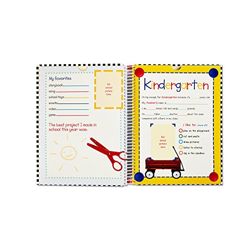 Deluxe School Memories Keepsake Photo Album Scrapbook from Preschool Through 12th Grade
