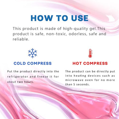 Perineal Cooling Pad, Postpartum Cold Packs Gel Bead Ice Pack Cold Therapy for Women After Pregnancy and Delivery（Pink - color: Pink