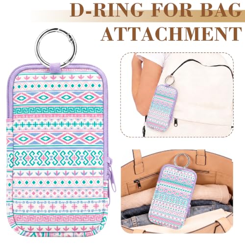 2PCS Tampon Holder Zipper Pouches Portable Period Bags - color: Bohemia
