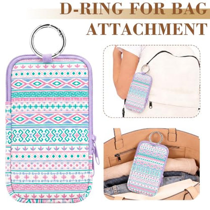 2PCS Tampon Holder Zipper Pouches Portable Period Bags - color: Bohemia