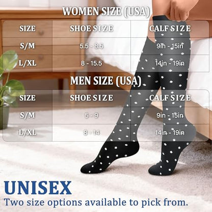 FEYHAY Copper Compression Socks (3 Pairs) 15-20 mmHg Circulation is Best Athletic & Daily for Men & Women, Running, Climbing - color: 10 Stripe, size: Small-Medium