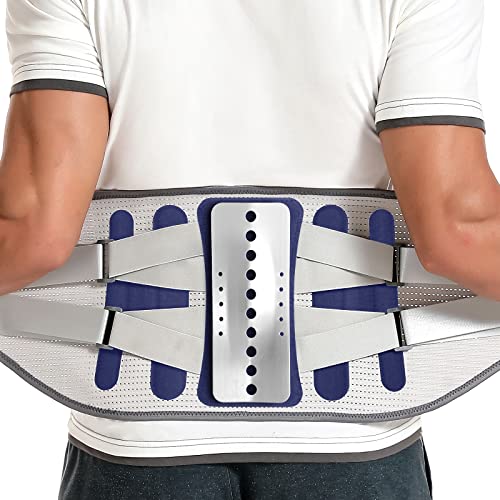 Back Brace for Lower Back Pain, Lumbar Support Belt for Men/Women - color: Blue