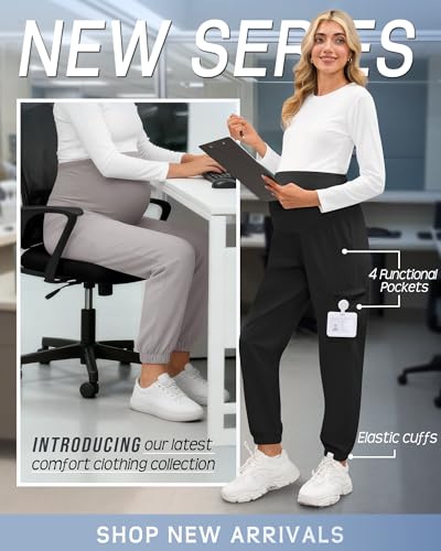 3 Pack Maternity Scrub Cargo Jogger Pants - color: Black, Light Gray, Navy Blue, size: X-Large