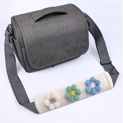 Amooca 2-Pack Braid Pattern Seat Belt Covers Shoulder Pads for Car & Bag - color: Blue Green Pink Flower