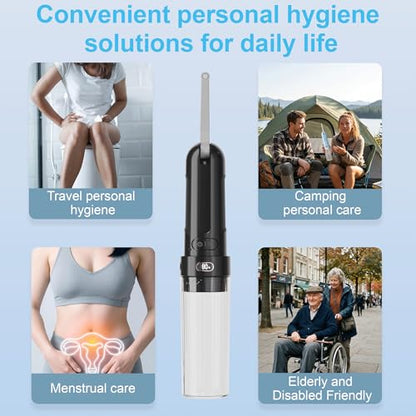 Electric Portable Bidet for Camping & Business Trips, Black - color: 4 Black
