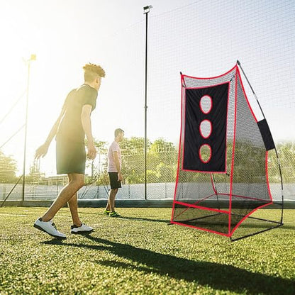 Football Kicking Practice Net Quick Setup Portable Carry Bag - size: 3X6FT