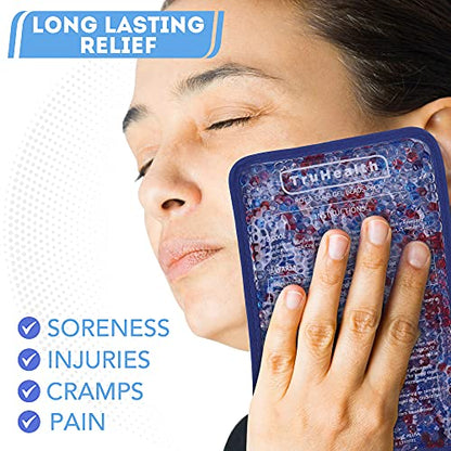 Ice Packs for Injuries, Gel Bead Hot and Cold Compress, 2-Pack