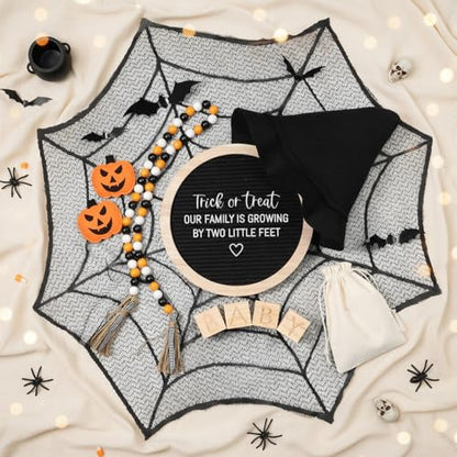 22 Pcs Halloween Pregnancy Announcement Set Fall Baby Reveal Ideas