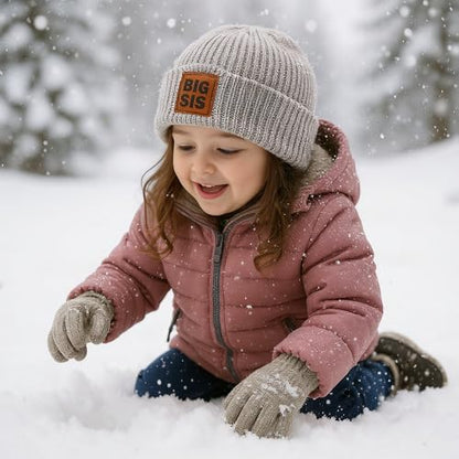 Cute Beanies Warm Soft Winter Hat Christmas Beanie Unisex - color: Big Sis