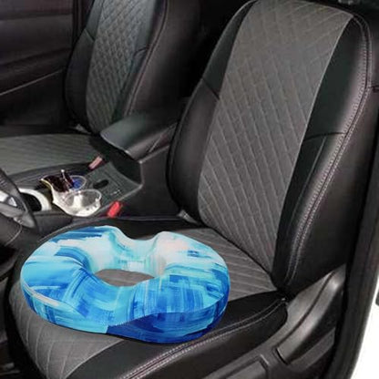 Donut Pillow for Hemorrhoids Seat Cushion for Tailbone Pain Relief - color: Light Blue
