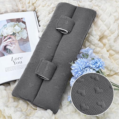 Seat Belt Pillow Post-Surgery – With Ice/Hot Pocket for C-Section, Grey - color: Dark Gray, size: Large