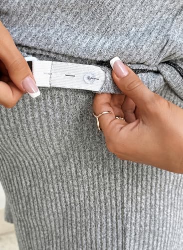 BLENCOT Maternity Pajamas Nursing Set Shorts Pregnancy Pj Sets - color: Grey, size: Medium