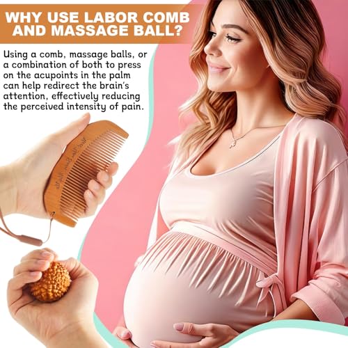 6 Pcs Birthing Comb Acupressure Massage Ball Labor and Delivery Essentials - style: Style 1