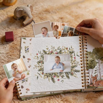 Baby Memory Book for First Five Years, Newborn Keepsake Journal