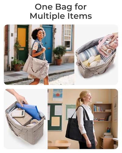 BAGSMART 38L Travel Duffle Bag, Weekender Overnight Hospital Bag