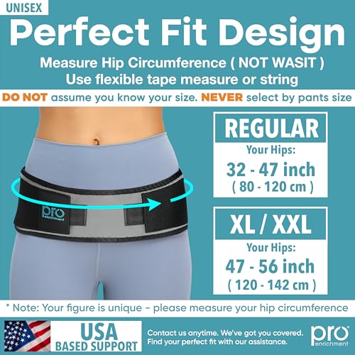 Sacroiliac Hip Belt, SI Joint Belt for Women & Men Lower Back Support Brace