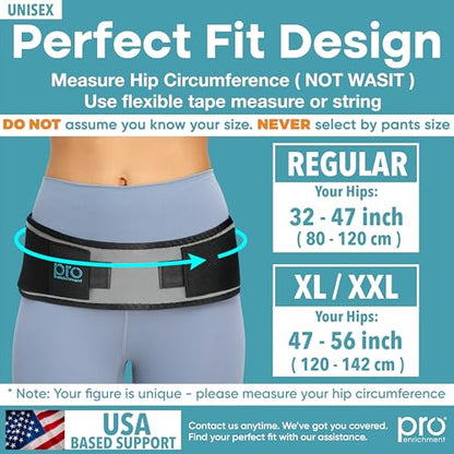 Sacroiliac Hip Belt, SI Joint Belt for Women & Men Lower Back Support Brace