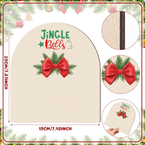 Beeveer Christmas Baby Footprint DIY Crafts Mistletoe, Bow - style: Bow