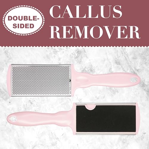 Pink Callus Remover Tool - Professional Foot File & Callus Shaver for Feet - color: Pink