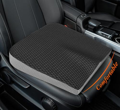 kingphenix Memory Foam Car Seat Cushion for Driving Comfort and Office Use - color: 4d Mesh Classic Black