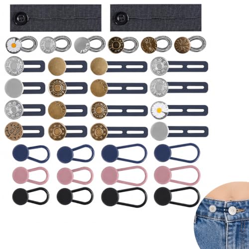 Button Extenders for Jeans and Pants - color: 36-pcs Waist Expander