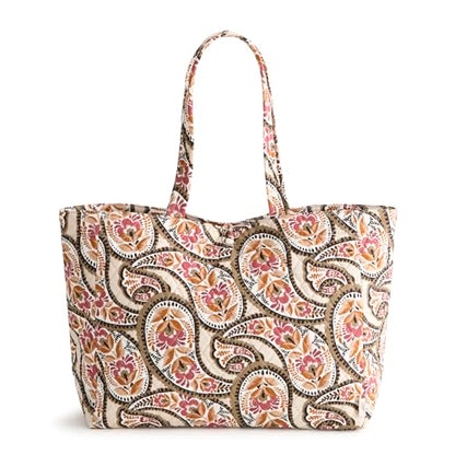 Vera Bradley Women's Premium Cotton Hathaway Tote Bag - color: Blooming Paisley