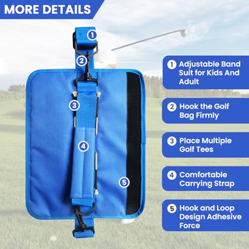 FINGER TEN Mini Golf Bag for 3-7 Clubs - color: Blue, size: 1Pc
