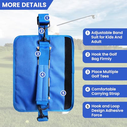 FINGER TEN Mini Golf Bag for 3-7 Clubs - color: Blue, size: 1Pc