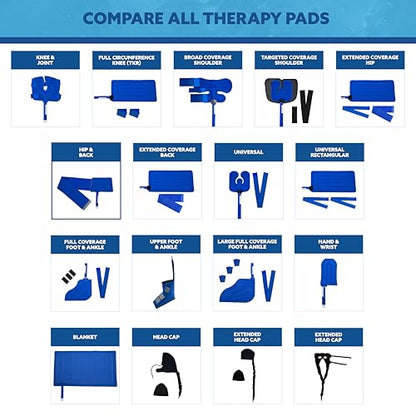 Polar Active Ice® Back Therapy pad 12” x 8.5” with Attached Belt. Use only with The Polar Active Ice #AIS Therapy System. - style: Back Pad