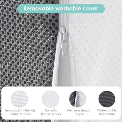 Cozymaker 10-inch Bed Wedge Pillow for Sleeping Back Support Pain Relief - size: Triangle Wedge 24*24*10 inch