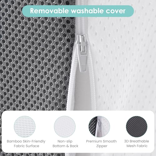 Cozymaker 10-inch Bed Wedge Pillow for Sleeping Back Support Pain Relief - size: Triangle Wedge 24*24*10 inch